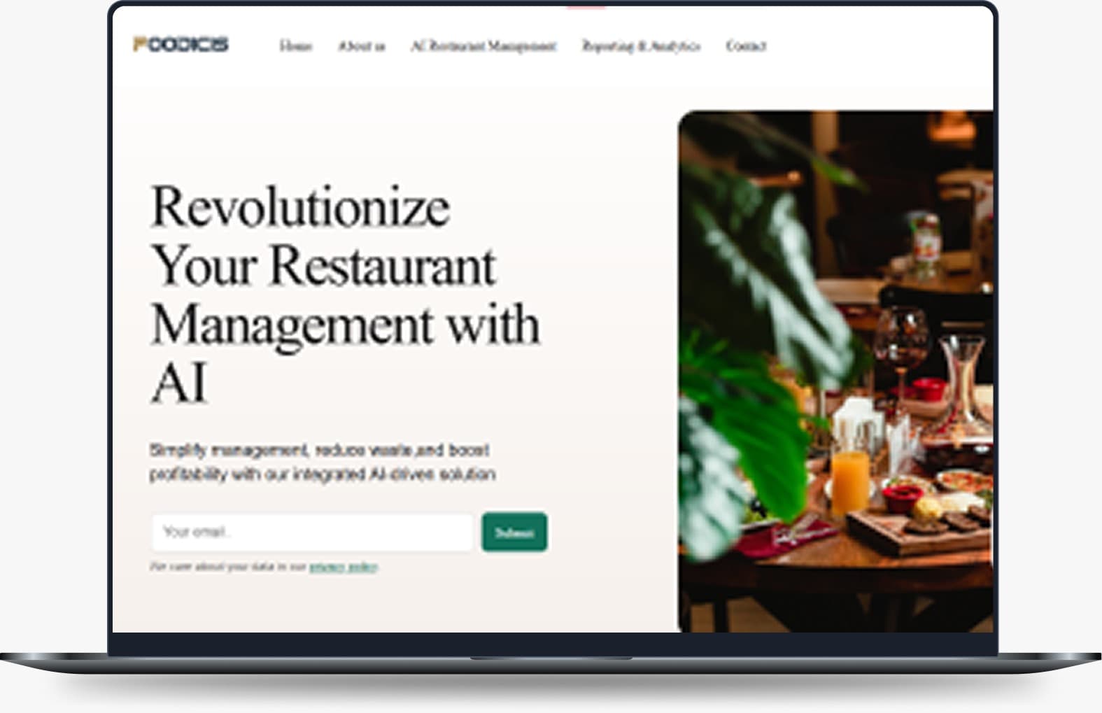 Foodicis platform hero